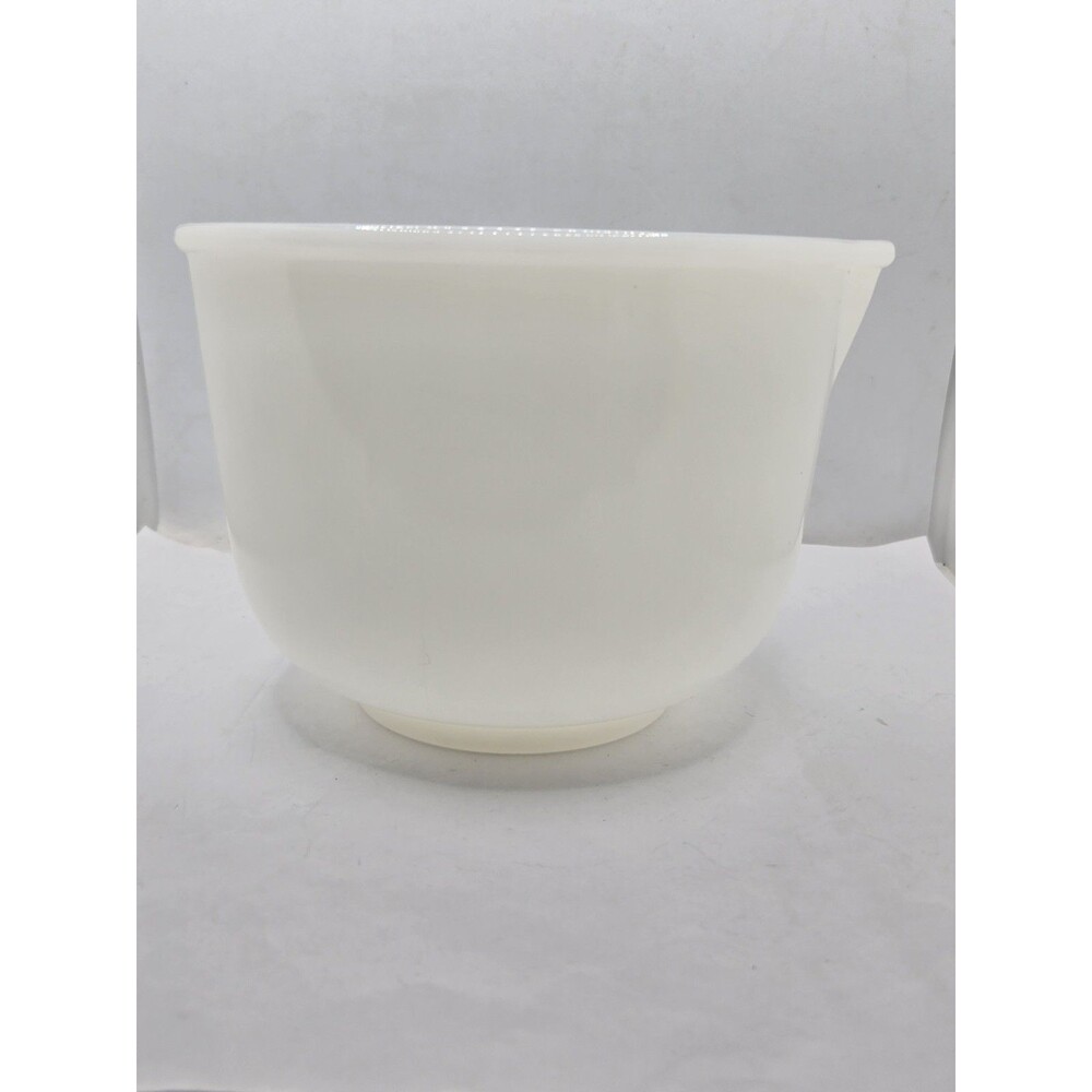 Glasbake Mixing Bowl For Sunbeam Mixmaster White Milk Glass Vintage